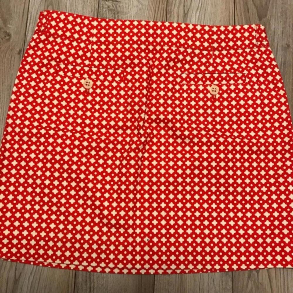 Orange Print Mini Skirt - Picture 2 of 2